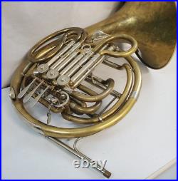 Ed Kruspe German Handmade Professional Brass Double French Horn Vintage Rare