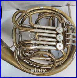 Ed Kruspe German Handmade Professional Brass Double French Horn Vintage Rare