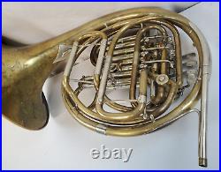 Ed Kruspe German Handmade Professional Brass Double French Horn Vintage Rare