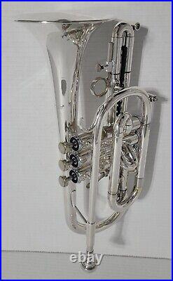 Getzen 580 Capri Series Cornet Shepherd's Crook, 2 Mouthpieces & case