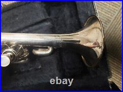 Getzen Eterna 940S Silver Bb/A 4-Valve Piccolo Trumpet-Chem Cleaned, Excellent