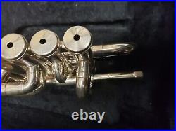 Getzen Eterna 940S Silver Bb/A 4-Valve Piccolo Trumpet-Chem Cleaned, Excellent