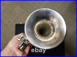 Getzen Eterna 940S Silver Bb/A 4-Valve Piccolo Trumpet-Chem Cleaned, Excellent