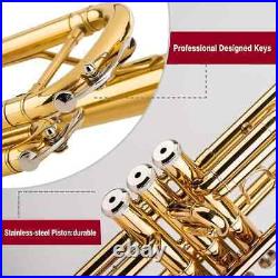 Glory Bb Trumpet Trumpets for Beginner or Advanced Student with Case