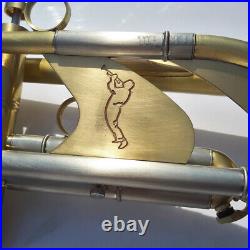 Heavy Brushed Brass Bb Trumpet With Case for professional player