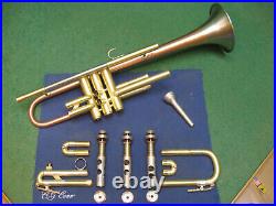 Holton Super Collegiate Trumpet 1957 Brushed Calicchio Case & Holton 67 MP