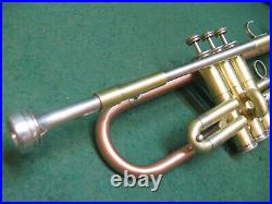 Holton Super Collegiate Trumpet 1957 Brushed Calicchio Case & Holton 67 MP