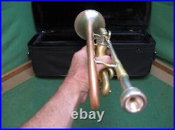 Holton Super Collegiate Trumpet 1957 Brushed Calicchio Case & Holton 67 MP