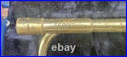 Holton T602R Trumpet Serial# 032574 With Bach Mouth Piece Brass/Gold Blue Case