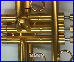 JP by Taylor U. K. Satin Gold Custom Bb Trumpet- Professional (Heavy Weight)