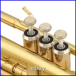 JYTR-E100G Professional Trumpet B-flat Brass Gold Plated Trumpet Instrument