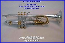 KING LIBERTY MODEL BALANCED TRUMPET 1947 HN White CUSTOM RESTORE ON SALE NOW