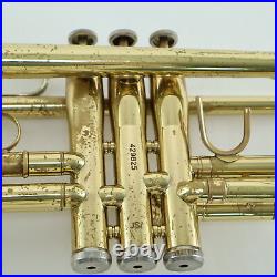 King Model K10 Professional Marching Bb Trumpet SN 429825 EXCELLENT