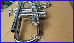 LIMITED OFFER! TRUMPET C NEW SILVER NICKEL FINISHED Bb KEYS TRUMPET FREE CASE