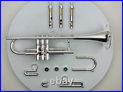 MINT silver plated JP by Taylor HEAVYWEIGHT trumpet with Pro Double Trumpet case