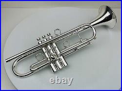 MINT silver plated JP by Taylor HEAVYWEIGHT trumpet with Pro Double Trumpet case