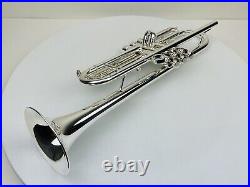 MINT silver plated JP by Taylor HEAVYWEIGHT trumpet with Pro Double Trumpet case