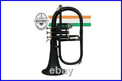 McLian Pro Brass Flugelhorn Bb Pitch Instrument Matte Finish With Hard case