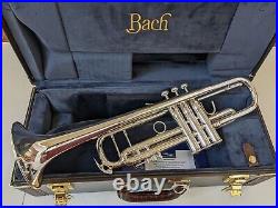 Mint Open Box Bach 180S-43 Stradivarius Professional Trumpet, Silver-Plated