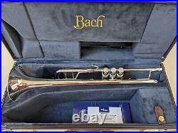 Mint Open Box Bach 180S-43 Stradivarius Professional Trumpet, Silver-Plated