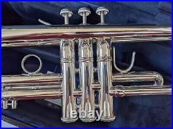 Mint Open Box Bach 180S-43 Stradivarius Professional Trumpet, Silver-Plated