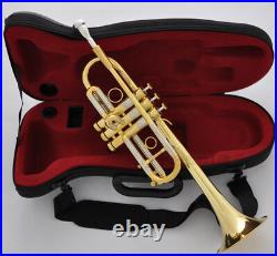 NEW Professional Gold C Trumpet Horn Monel Valve 5'' Bell With Case