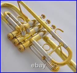 NEW Professional Gold C Trumpet Horn Monel Valve 5'' Bell With Case