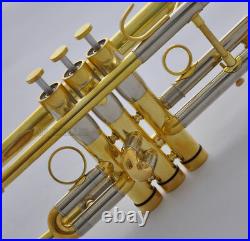 NEW Professional Gold C Trumpet Horn Monel Valve 5'' Bell With Case