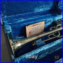 NOS C. G. Conn 3B Herald trumpet, case, Bach mouthpiece, accessories GAMONBRASS