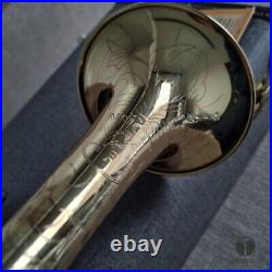 NOS C. G. Conn 3B Herald trumpet, case, Bach mouthpiece, accessories GAMONBRASS