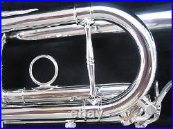 New Carol Brass 5062-H-GSS-C-S Professional C Trumpet Silver Plated with Case