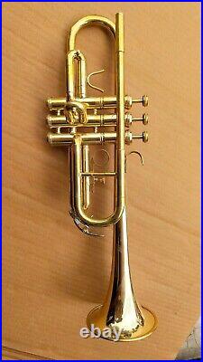 New Year Sale Trumpet New GOLDEN FINISHING C Trumpet Free Case +Mouthpiece