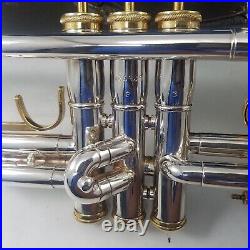 Olds Ambassador Silver Plate 1954 Trumpet Pro Horn Plays Great #120929 with Case