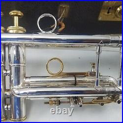 Olds Ambassador Silver Plate 1954 Trumpet Pro Horn Plays Great #120929 with Case