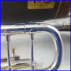 Olds Ambassador Silver Plate 1954 Trumpet Pro Horn Plays Great #120929 with Case