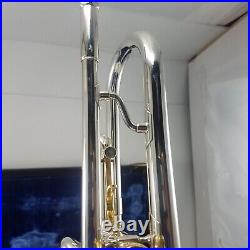 Olds Ambassador Silver Plate 1954 Trumpet Pro Horn Plays Great #120929 with Case