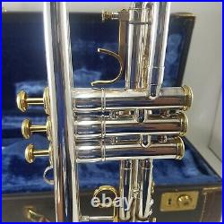 Olds Ambassador Silver Plate 1954 Trumpet Pro Horn Plays Great #120929 with Case