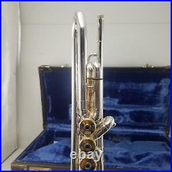 Olds Ambassador Silver Plate 1954 Trumpet Pro Horn Plays Great #120929 with Case