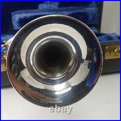 Olds Ambassador Silver Plate 1954 Trumpet Pro Horn Plays Great #120929 with Case