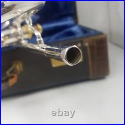 Olds Ambassador Silver Plate 1954 Trumpet Pro Horn Plays Great #120929 with Case