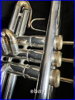 Olds Special Trumpet Silver Plated Gold Slide #25532 Case Overhauled Bb