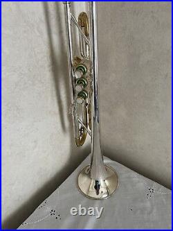 Olds Special Trumpet Silver Plated Gold Slide #25532 Case Overhauled Bb