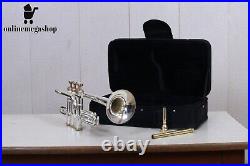 Pro Piccolo Trumpet Master Series Bb/A 4 Valve Silver Color With Bag & Mp