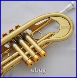 Professional Bb Trumpet Customized Flumpet Horn Matt Finish With Case