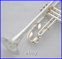 Professional Detachable Bell Trumpet Silver horn Monel Valve New With Case