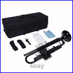 Professional Nickel Plating Trumpet Gloves Set Black Standard Black