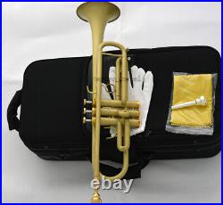 Professional Satin Lacquer Bb Trumpet Reverse Leadpipe With Case