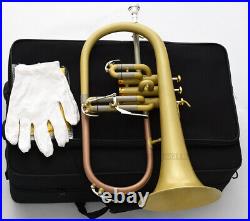 Professional Satin finish Bb Flugelhorn NEW FLUGEL Horn With Case