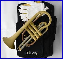 Professional Satin finish Cornet NEW horn Bb Keys With Case