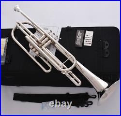 Professional Silver nickel Bb Bass Trumpet 3 Piston Vavles JINBAO Horn With Case